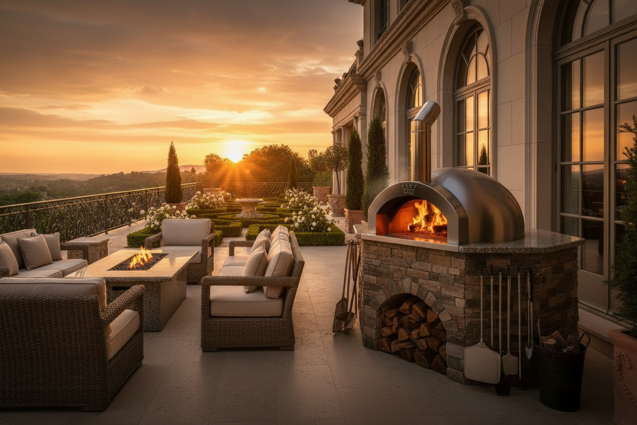 Outdoor Wood-Fired Pizza Oven – High-Heat Performance